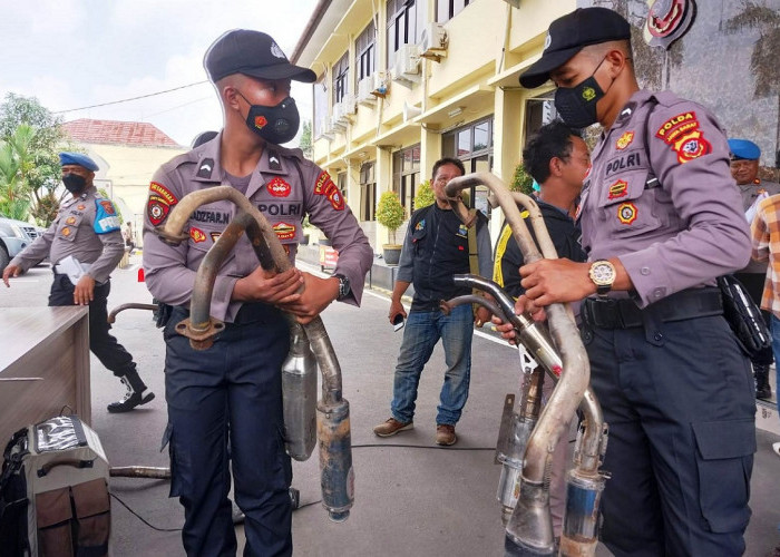 PERKENALKAN, Ini Dia Tim Khusus Pemburu Knalpot Bising Polresta Cirebon, 