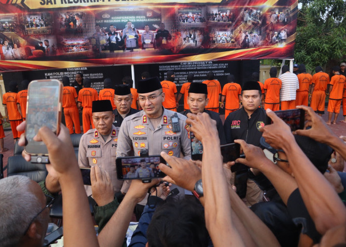 Polres Majalengka Ungkap 18 Kasus Kriminal, 32 Orang Jadi Tersangka