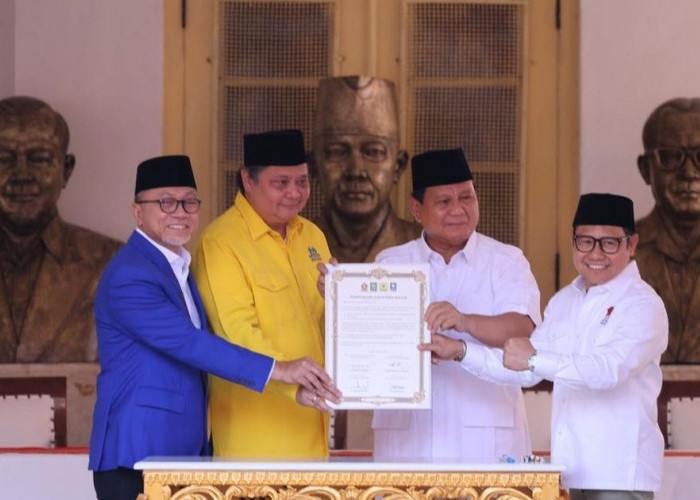 RESMI! Partai Golkar, PAN, Gerindra dan PKB Bergabung Dalam Koalisi, Prabowo: Saya Bertekad Tidak Mengecewakan