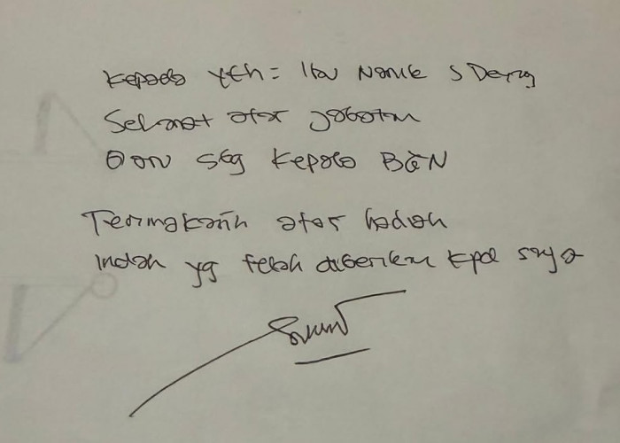 Ditahan Kejagung, Sony Sonjaya Tulis Pesan untuk Kepala BGN Baru, Begini Kata-katanya