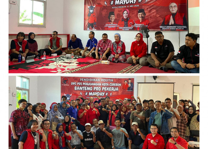 May Day 2026: PDI Perjuangan Kota Cirebon Gaungkan Banteng Pro Pekerja