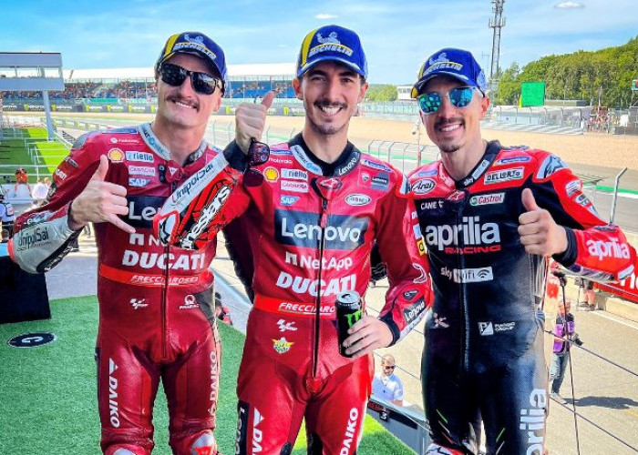 Hasil MotoGP 2022 Silverstone: Bagnaia Juara, Ducati Cetak Sejarah