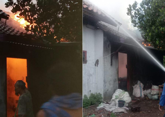 Kebakaran Rumah Sekaligus Pabrik Tahu di Cipeujueh Wetan Kabupaten Cirebon, Bermula dari Memanaskan Minyak