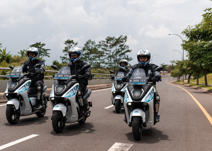 Uji Coba Kendaraan Listrik Yamaha E01 Resmi Dimulai di Kota Bandung