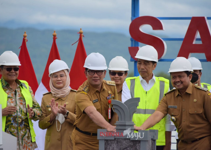 Diresmikan Presiden Jokowi, Bendungan Sadawarna Jadi Penopang Produksi Beras