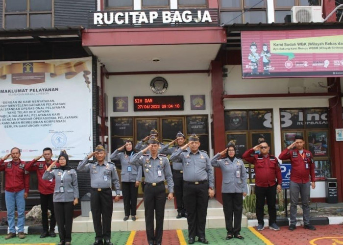 Rupbasan Cirebon Laksanakan Apel Pagi dan Doa Renungan HBP Ke-59
