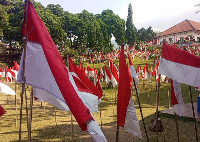 Modal Sendiri, 10.001 Bendera Merah Putih Penuhi Gedung Naskah Linggarjati