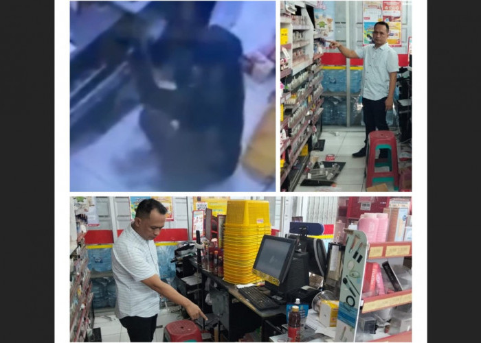 Maling Bobol Minimarket di Cirebon Terekam CCTV, 673 Bungkus Rokok Raib
