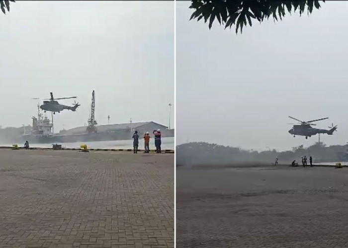 BOM! Helikopter Terbang Rendah, Koopssus Meluncur ke Pelabuhan Cirebon, Oh Ternyata...