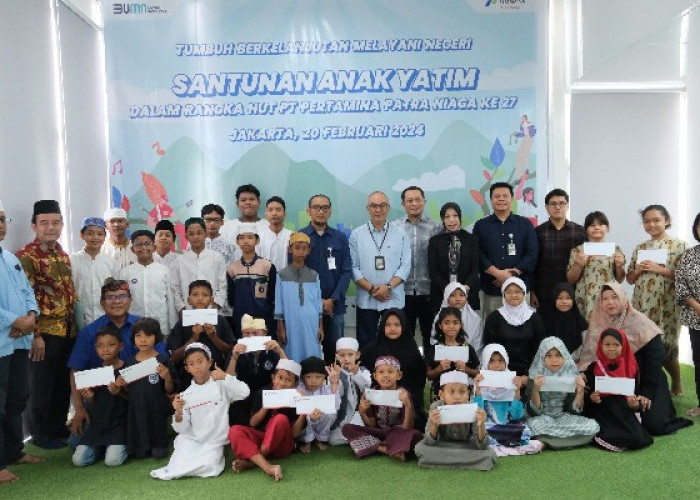 HUT Pertamina Patra Niaga ke 27, Regional JBB Berbagi dengan Anak Yatim dan Panti Asuhan