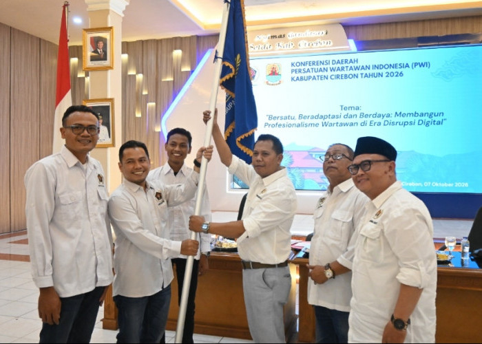 Mamat Rahmat Kembali Pimpin PWI Kabupaten Cirebon 2026-2029, Ini Target Besarnya