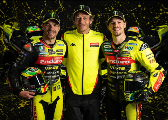 Pertamina Enduro VR46 Resmi Luncurkan Livery MotoGP 2026, Kembali ke Warna Hitam Kuning