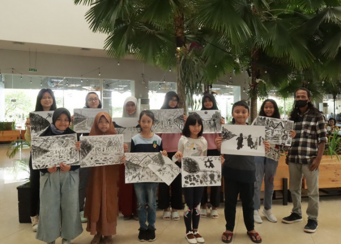 Kelas Kreatif Aston Cirebon Pekan Ini, Menggambar Sketsa Diminati Anak-anak