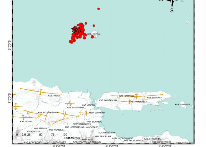 Ngeri! BNPB Mencatat Puluhan Kali Gempa Susulan di Laut Jawa, Terakhir Pukul 19.18 WIB 