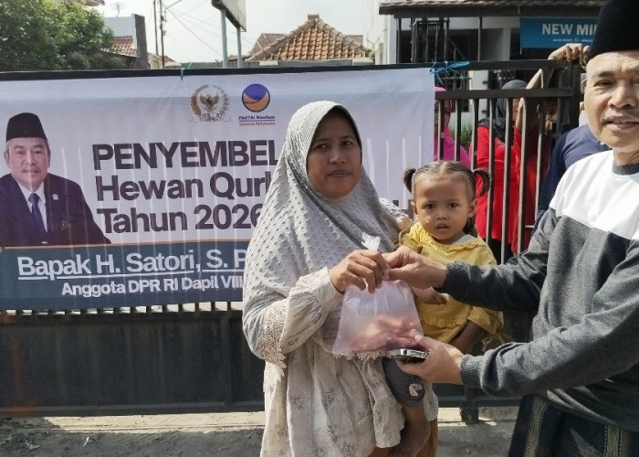 H Satori Bersama Baznas Gelar Kurban Berbagi, Ribuan Warga Palimanan Terima Manfaat