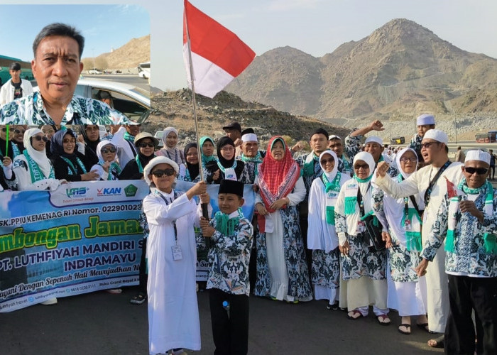 Gema Indonesia Raya di Jabal Rahmah, Jamaah Umrah Khidmat Rayakan HUT ke-81 RI