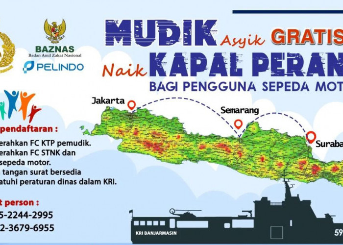 MUDIK GRATIS! Rute Jakarta-Surabaya Naik Kapal Perang, Begini Syarat Daftarnya