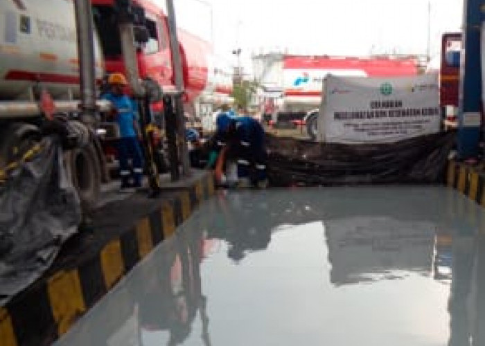 Inovatif, Limbah Abu Sekam Padi Dijadikan Material Floor Coating Fuel Terminal Balongan