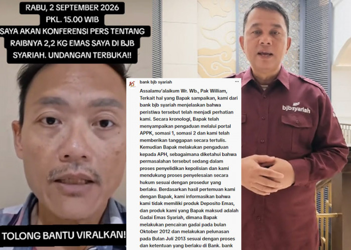 William Gunawan Mengaku Deposito Emas 2,2 Kg Lenyap, BJB Syariah: Ada Surat Permintaan Penjualan Emas