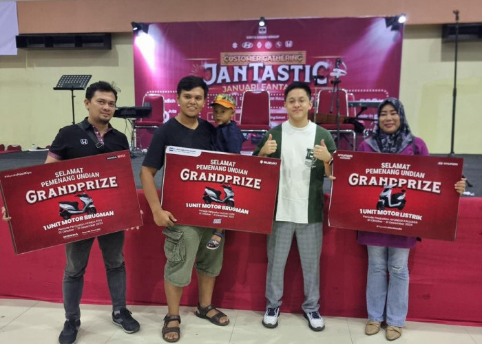 Gelar Customer Gathering, Cinta Damai Group Bagikan Grand Prize 3 Unit Motor  