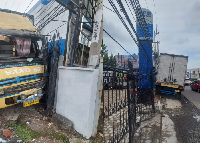 Kecelakaan di Cirebon Hari Ini: Truk Hantam Pagar Kampus IPB