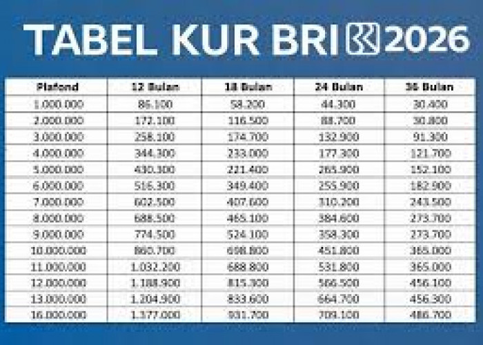 Rincian Bunga KUR BRI 2026 Lengkap: Jenis, Suku Bunga 6 Persen, dan Simulasi Angsuran Terbaru