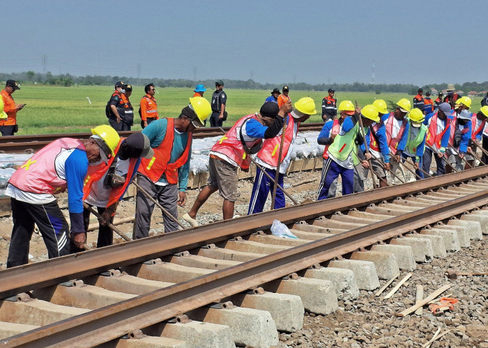 22 Km Rel Diganti! KAI Daop 3 Cirebon Perkuat Infrastruktur Sepanjang 2025