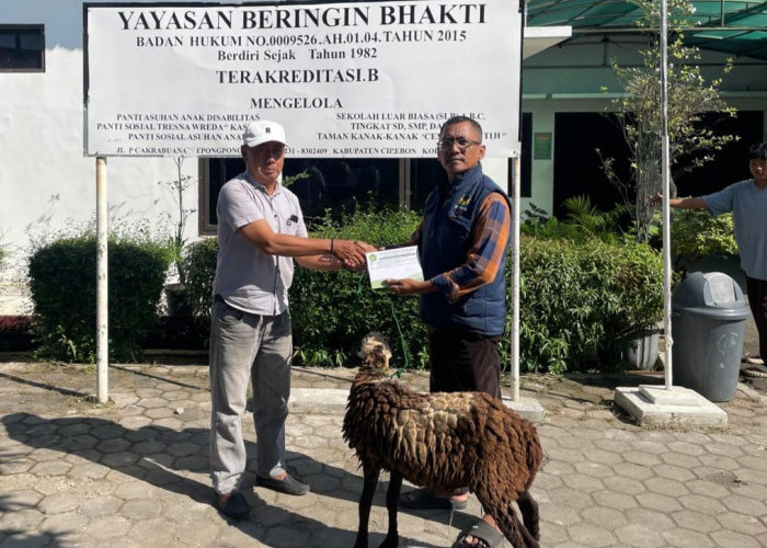 Partai NasDem Kabupaten Cirebon Bagikan Daging Kurban ke Warga dan Panti Asuhan