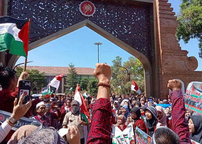 Aksi Bela Palestina di Kampus UMC, Rektor: Kita Tidak Akan Menyerah!