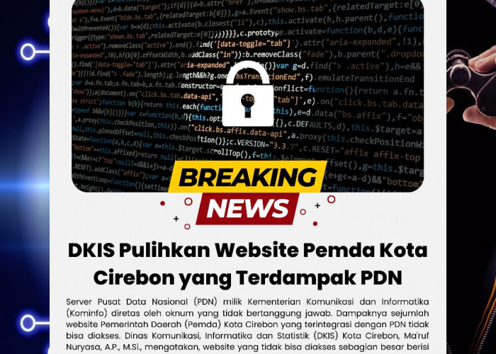 Kena Dampak Peretasan PDN, DKIS Pulihkan Website Resmi Pemerintah Kota Cirebon