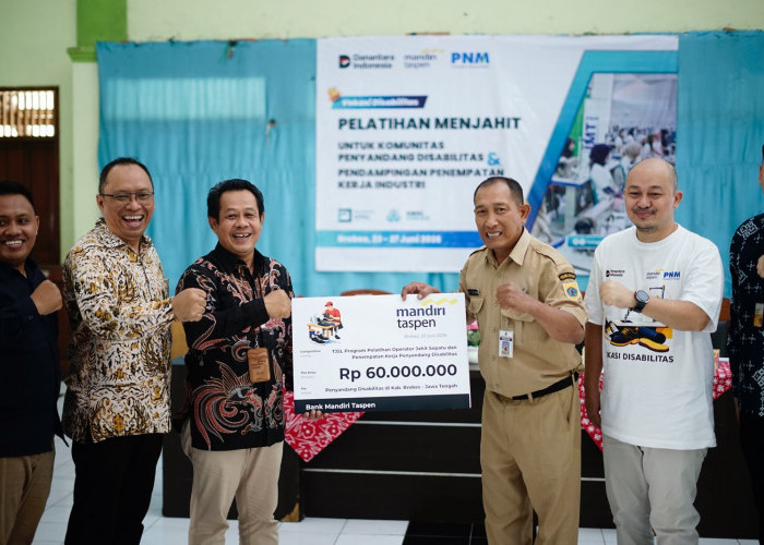 Dorong Kemandirian Difabel, Bank Mandiri Taspen dan PNM Gelar Program Vokasi Disabilitas