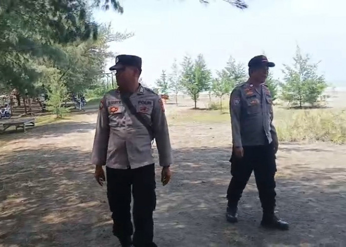 Polisi Intensifkan Pengamanan di Pantai Tiris, Wisatawan Dihimbau Lebih Waspada Saat Liburan