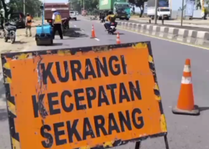 Jelang Mudik Lebaran, Jalur Pantura Indramayu Masih Perbaikan 