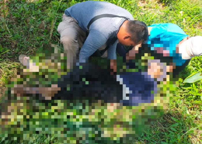 Lansia Ditemukan Meninggal Mendadak di Area Sawah Susukan Lebak