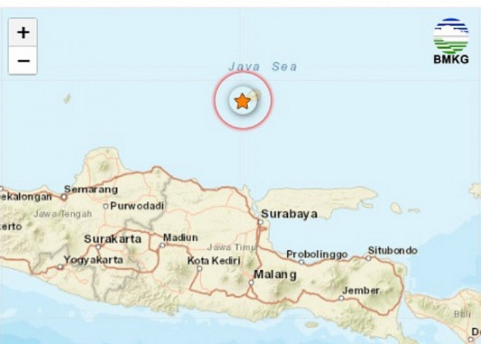 Hari Ini 2 Gempa Laut Jawa M 4,8 dan M 3,5 Terdeteksi Oleh BMKG 