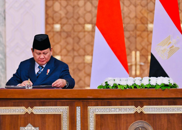 Presiden Prabowo dan Presiden El-Sisi Sahkan Pernyataan Bersama Kemitraan Strategis Indonesia–Mesir
