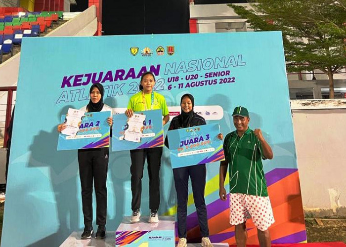 Atlet Cirebon Aldha Dwi Agustine Rebut Perunggu Kejurnas Atletik 2022 di Semarang