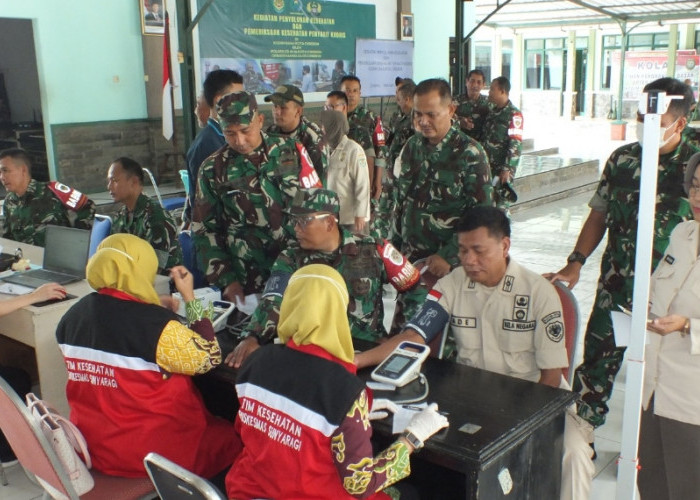 Korem 063 SGJ Gelar Skrining Penyakit Kronis di Kodim 0614 Kota Cirebon, Nih Hasilnya