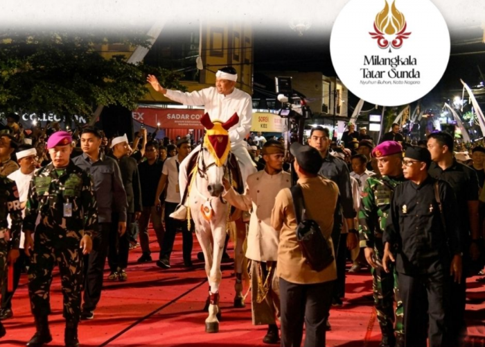 Terungkap! Ini Filosofi Kuda Putih KDM saat Kirab Budaya Milangkala Tatar Sunda