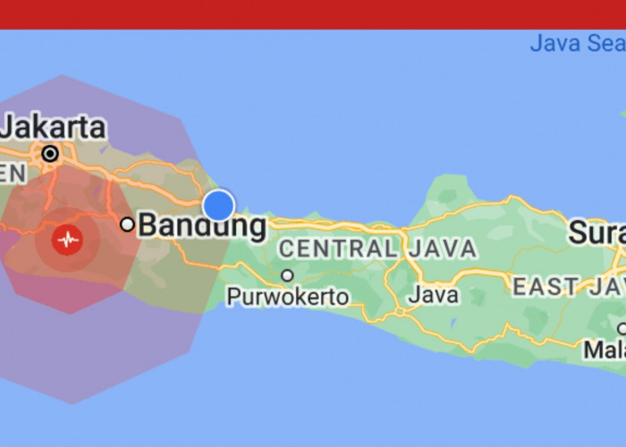 BREAKING NEWS: Gempa Bumi Kota Sukabumi Hari Ini, BMKG: Magnitudo 5,8