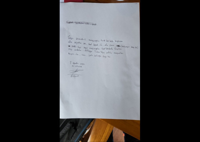 Surat Bharada E untuk Keluarga Bang Yos, Lihat Itu Tulisan Tangannya