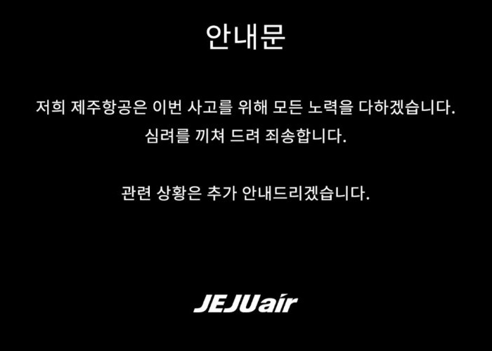 BREAKING NEWS: Kecelakaan Pesawat Jeju Air Boeing 737-800, 47 Penumpang Meninggal Dunia