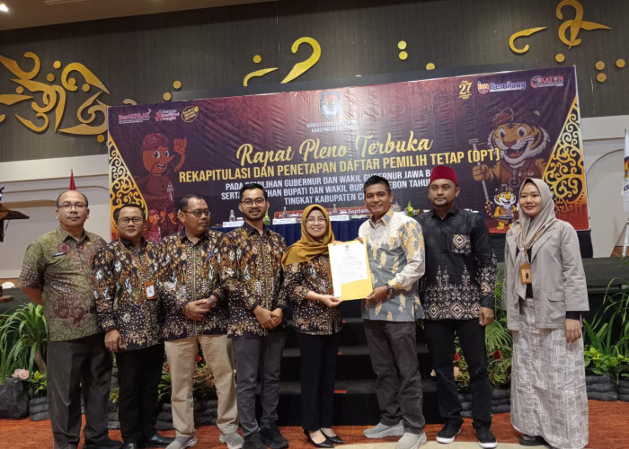 KPU Resmi Tetapkan DPT Kabupaten Cirebon 1.744.235 Pemilih