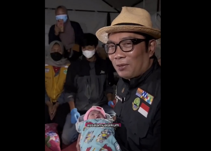 Gempita Shalihah Kamil, Nama Pemberian Ridwan Kamil untku Bayi yang Lahir di Pengungsian Gempa Cianjur