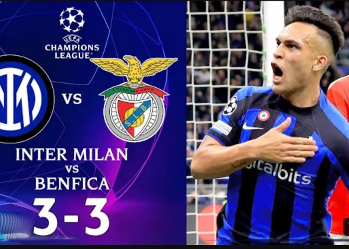 Singkirkan Benfica, Inter Susul AC Milan ke Semifinal Liga Champions