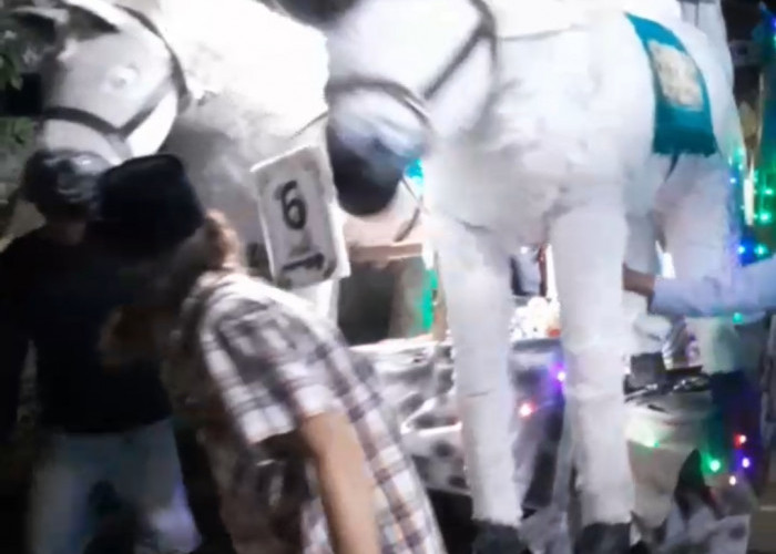 Meriah! Takbir Keliling Desa Jengkok Indramayu Libatkan 14 Mushola