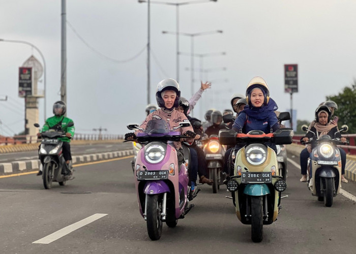 Serunya Hijabers Serenity Ride di Cirebon, 30 Pengendara Scoopy Berbagi Inspirasi