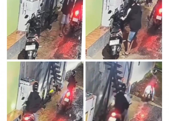 Terekam CCTV! Curanmor Kembali Beraksi di Plumbon Cirebon, Motor Warga Raib dalam Hitungan Detik