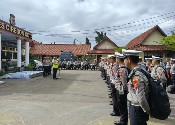 Satlantas Polres Cirebon Kota Cek Kesiapan Personel dan Kendaraan Jelang Ops Ketupat Lodaya 2026