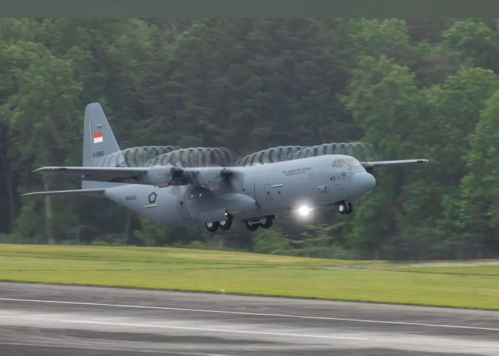 Hore! Pesawat Kedua C-130J Super Hercules Pesanan Kemenhan Tiba di Jakarta
